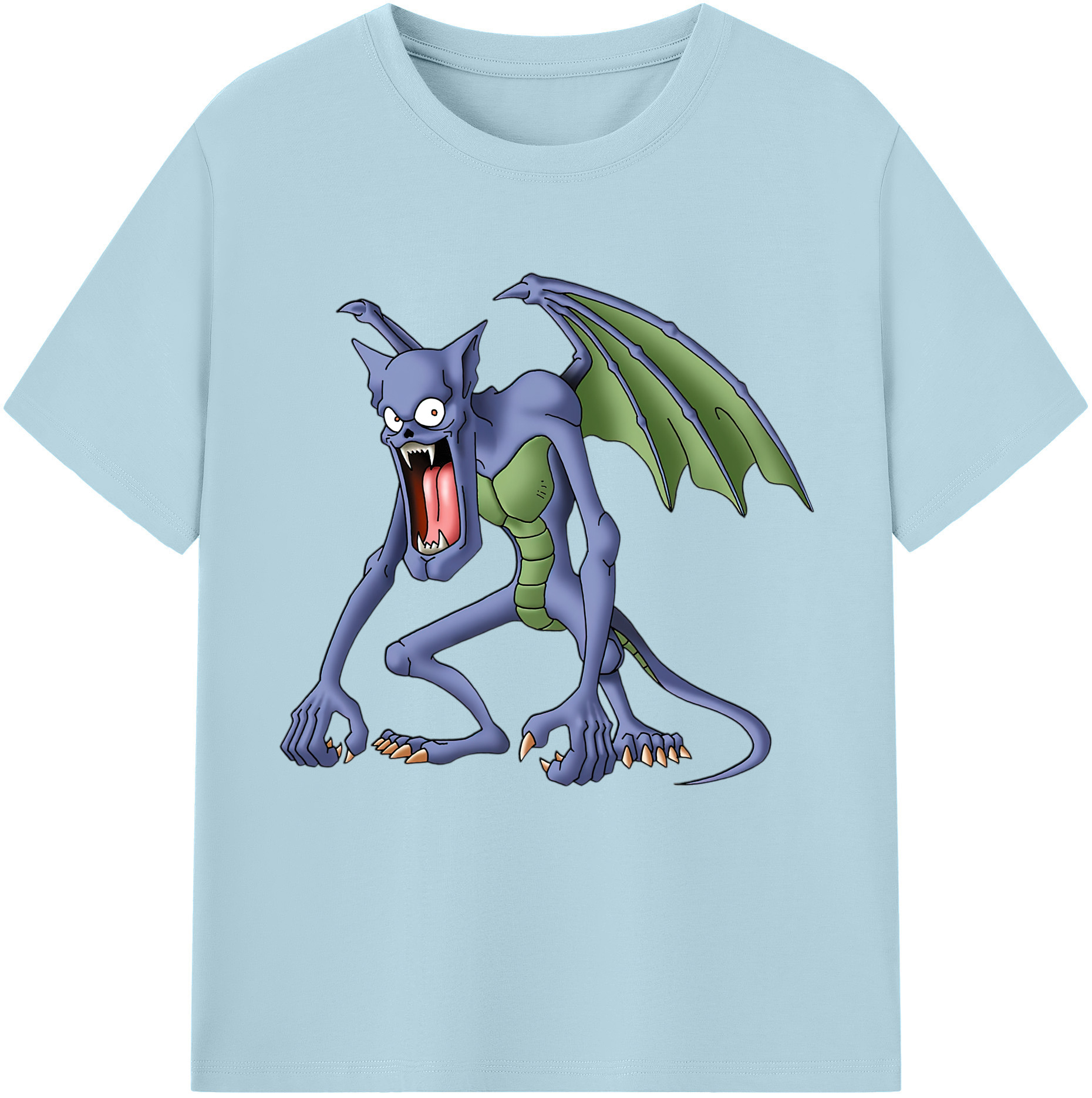 （画像用） ドラゴンクエスト Doragon Kuesuto Dragon Quest 綿100％半袖Tシャツ（フロントプリント）